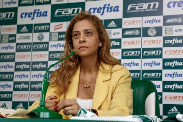 Foto: Marcello Zambrana/AGIF – Leila Pereira é a atual presidente do Palmeiras e tem sido criticada pela torcida no início do mandato