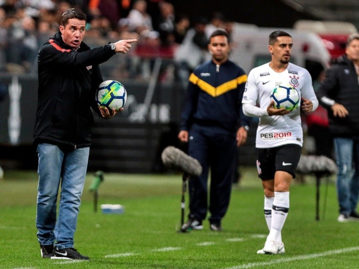 Ale Cabral/AGIF – Osmar Loss quando treinava o Corinthians em 2018