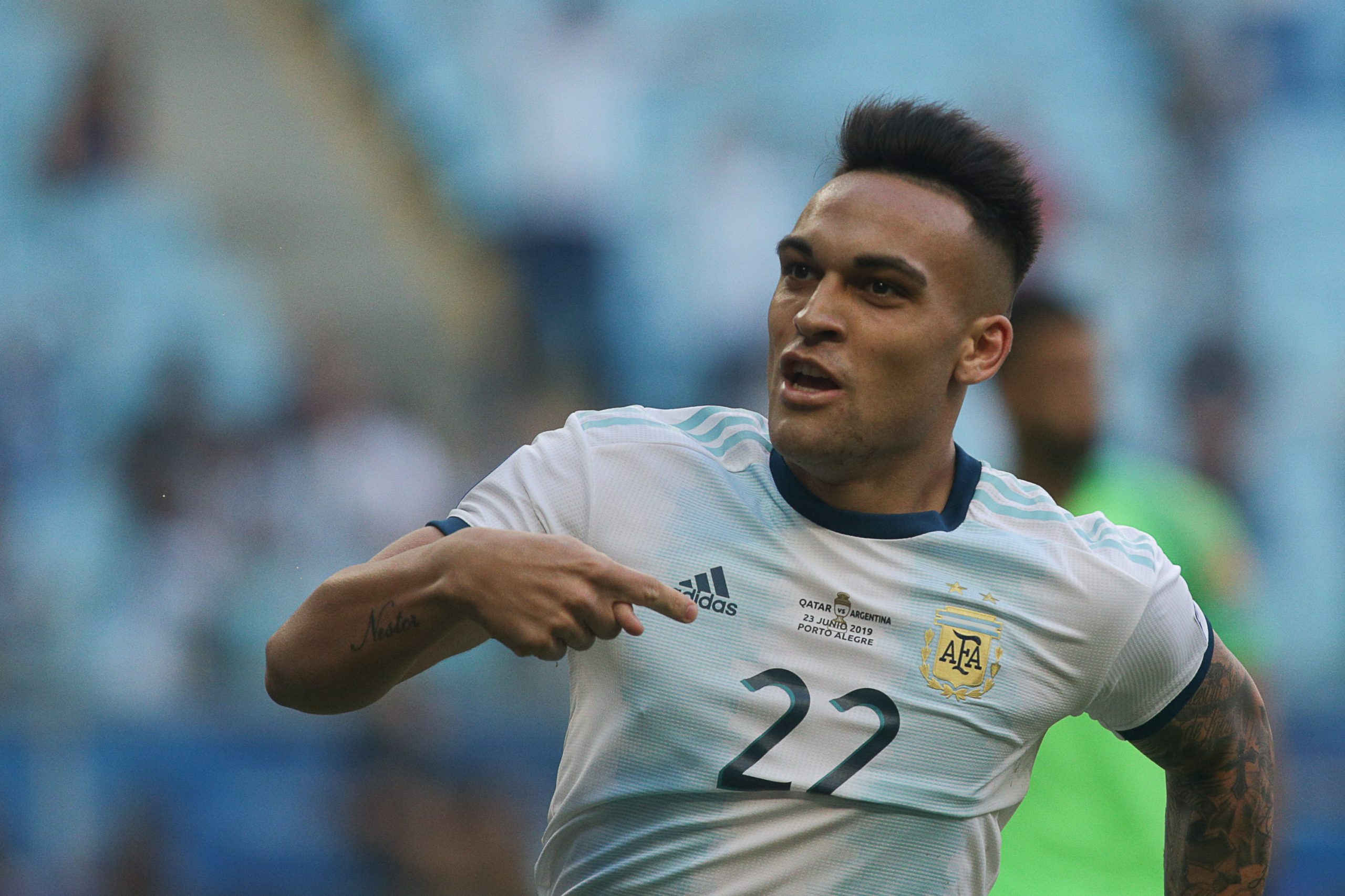 Agif/Guilherme Hahn – Lautaro Martínez já fez gol contra o Vasco