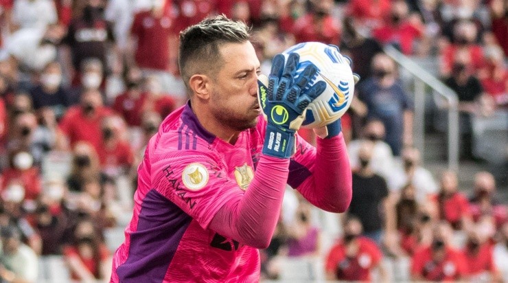 Diego Alves discutiu com Dorival Júnior e quase deixou o Flamengo em 2018. Foto:Robson Mafra/AGIF