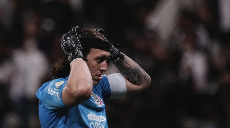 Cássio pode deixar o Corinthians para atuar no futebol norte-americano. Foto:Marcello Zambrana/AGIF