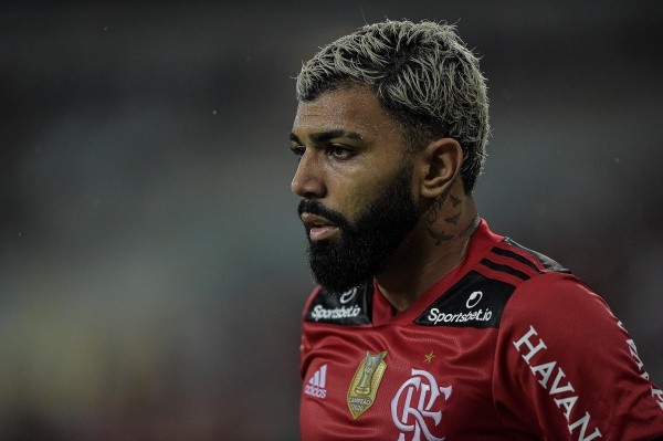 Thiago Ribeiro/AGIF/ Gabigol em campo pelo Flamengo. 
