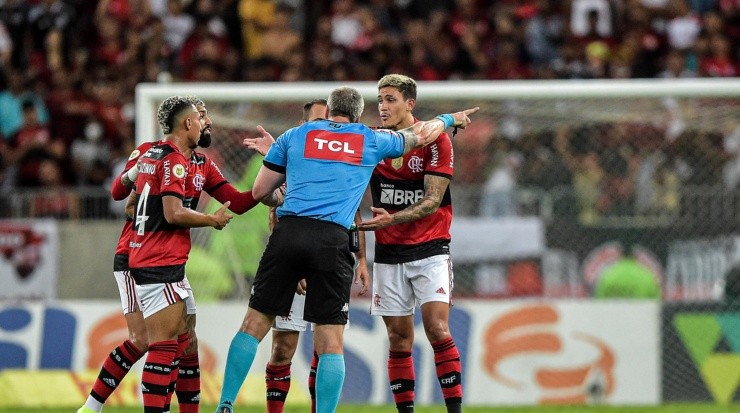 Flamengo foi derrotado para o Santos por 1 a 0 no Maracanã. Foto:     Thiago Ribeiro/AGIF