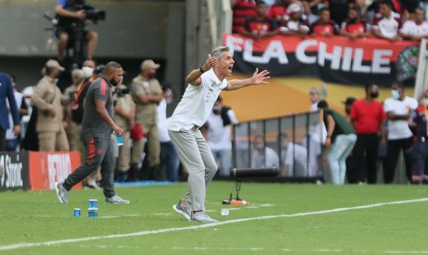 Gil Gomes/AGIF/ Paulo Sousa em campo pelo Flamengo. 