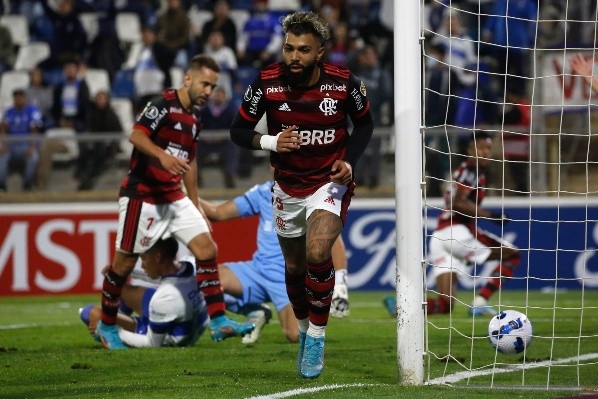PhotoSport/AGIF/ Gabigol comemorando gol. 
