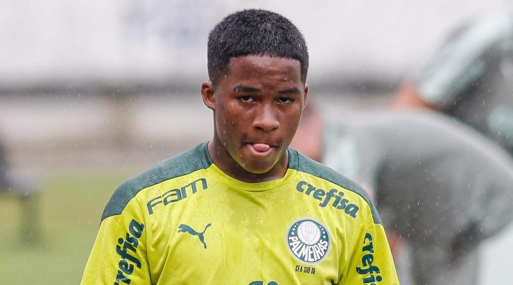  Foto: Rafael Vieira/AGIF - Endrick pode deixar o Palmeiras em breve.