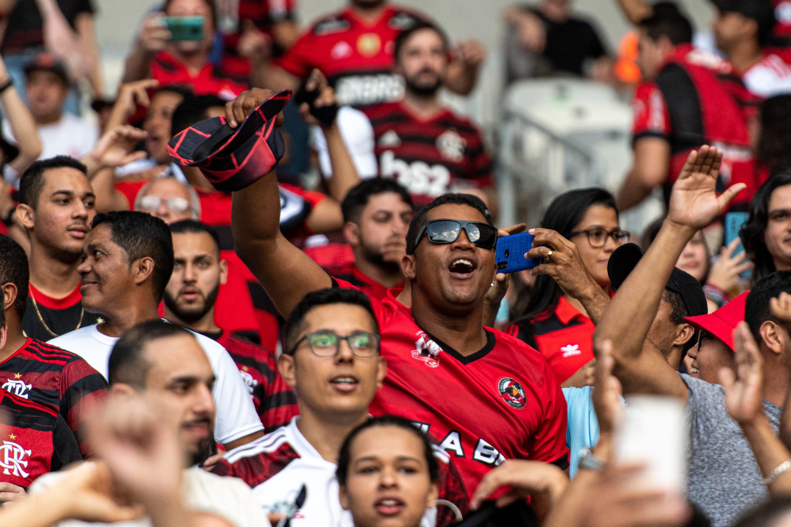  Alessandra Torres/AGIF/ Torcida do Flamengo no Mineirão. 