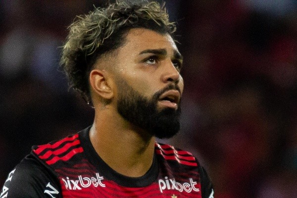 Foto: Fernando Moreno/AGIF – Gabigol virou alvo de presidente do Galo sobre pressão no Maracanã em jogo de volta da Copa do BR