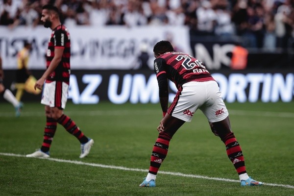 Agif/Ettore Chiereguini – Rodinei marcou gol contra pelo Flamengo