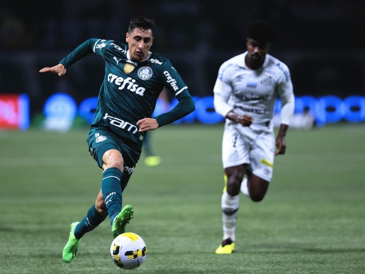 Ettore Chiereguini/AGIF – Merentiel atuando pelo Palmeiras em 2022