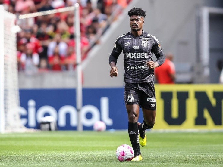 Pedro H. Tesch/AGIF – Eduardo Bauermann atuando com a camisa do Santos