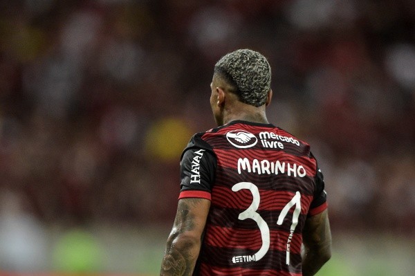 Foto: Thiago Ribeiro/AGIF – Marinho ainda não conseguiu deslanchar como titular no Flamengo