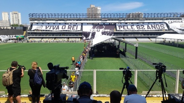Agif/Jhony Pinho – Santos fez algumas homenagens a Pelé