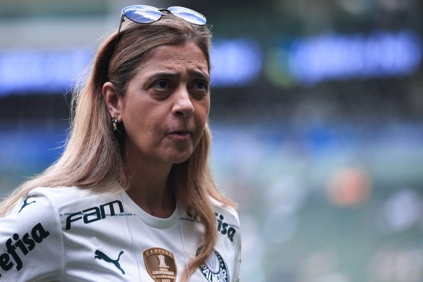 SP - Sao Paulo - 22/01/2023 - PAULISTA 2023, PALMEIRAS X SAO PAULO - Leila Pereira presidente do Palmeiras durante chegada da equipe para partida contra o Sao Paulo no estadio Arena Allianz Parque pelo campeonato Paulista 2023. Foto: Ettore Chiereguini/AGIF