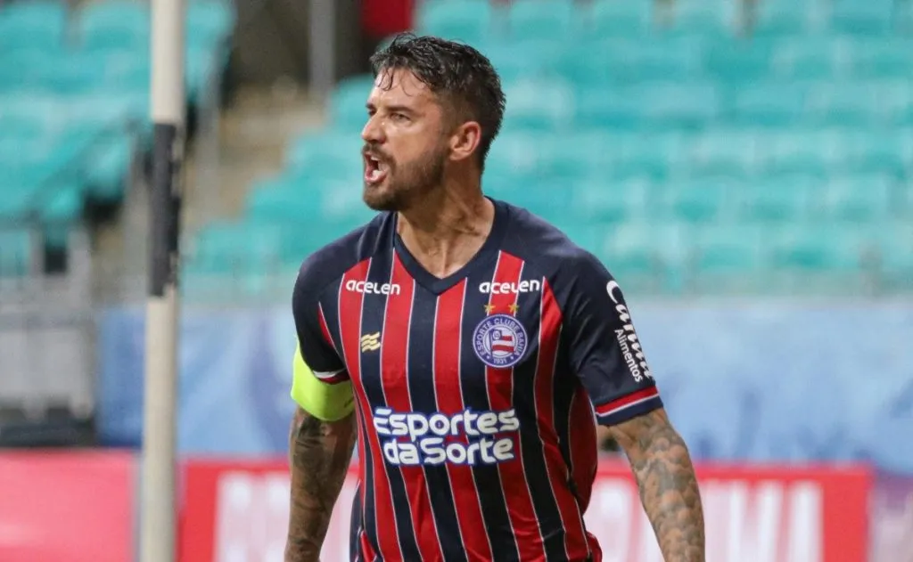 Foto: Renan Oliveira/AGIF – Everaldo marcou no empate por 2 a 2 contra o Ferroviário, pela Copa do Nordeste.