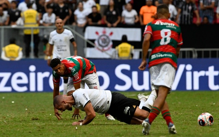 Mateus Bonomi/AGIF – Renato Augusto jogador do Corinthians durante partida contra o Portuguesa no estádio Mane Garrincha pelo campeonato Paulista 2023