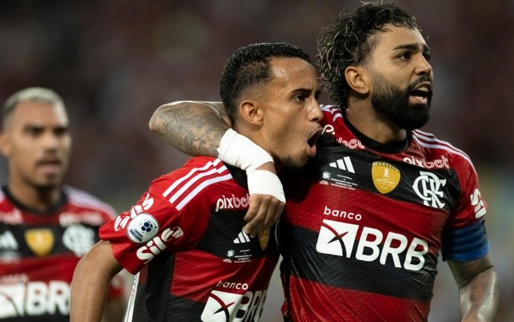 Jorge Rodrigues/AGIF – Matheus Gonçalves junto com Gabigol