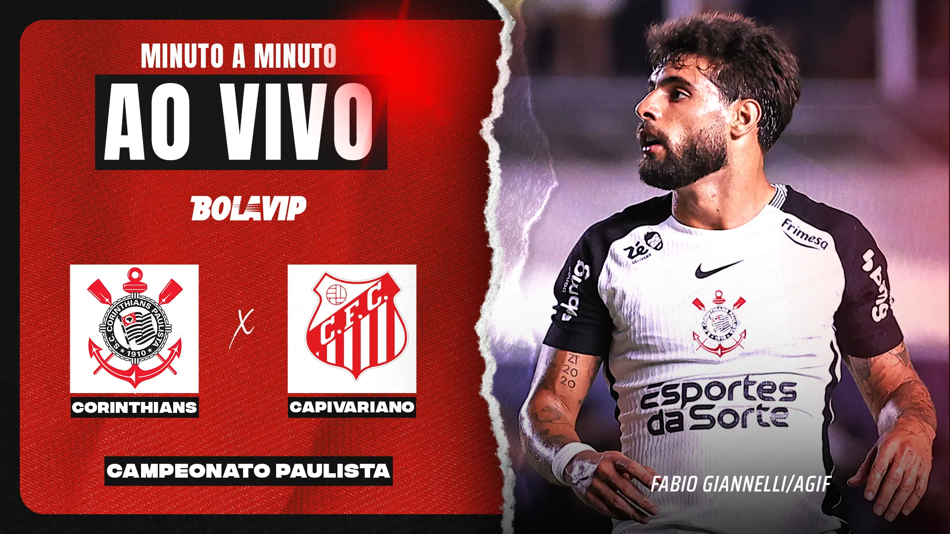 Corinthians x Capivariano - Acompanhe ao vivo pelo Paulistão 2026