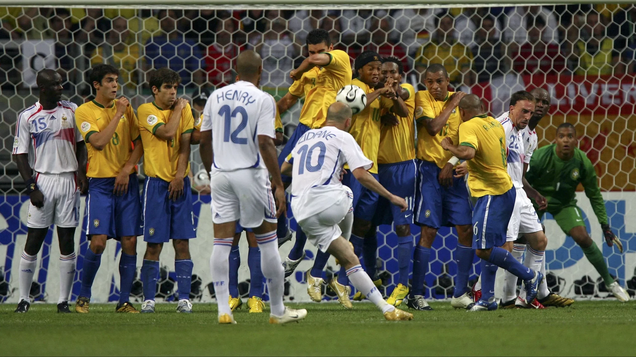 Brasil x França em 2006. (Photo by Michael Steele/Getty Images)