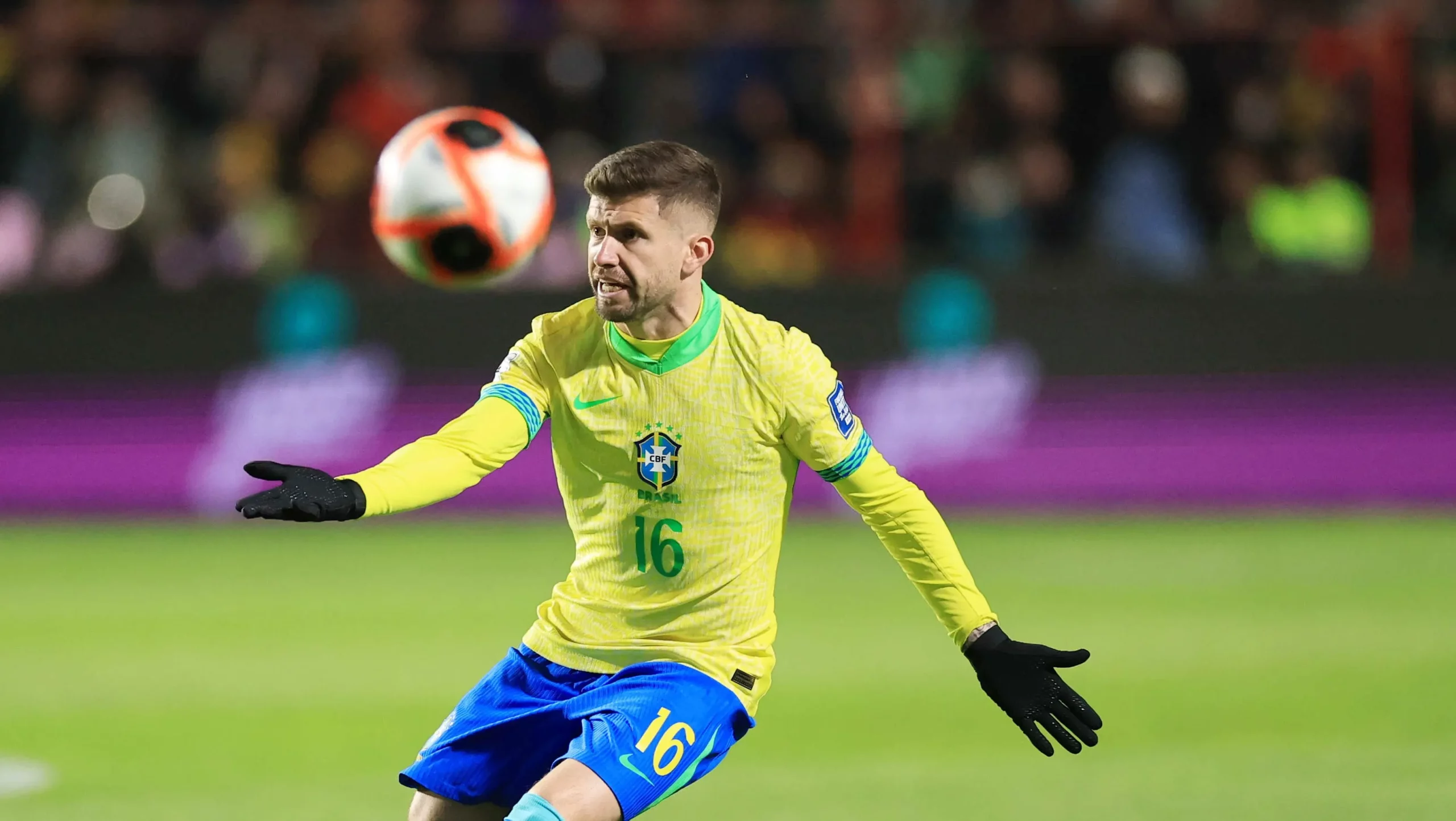 Caio Henrique em partida da Seleção contra a Bolívia.  (Photo by Buda Mendes/Getty Images)