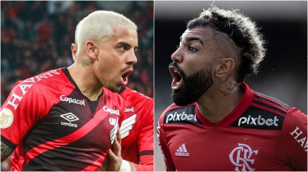 Foto: Gabriel Machado; Jorge Rodrigues/AGIF – Terans do Athletico e Gabigol do Flamengo