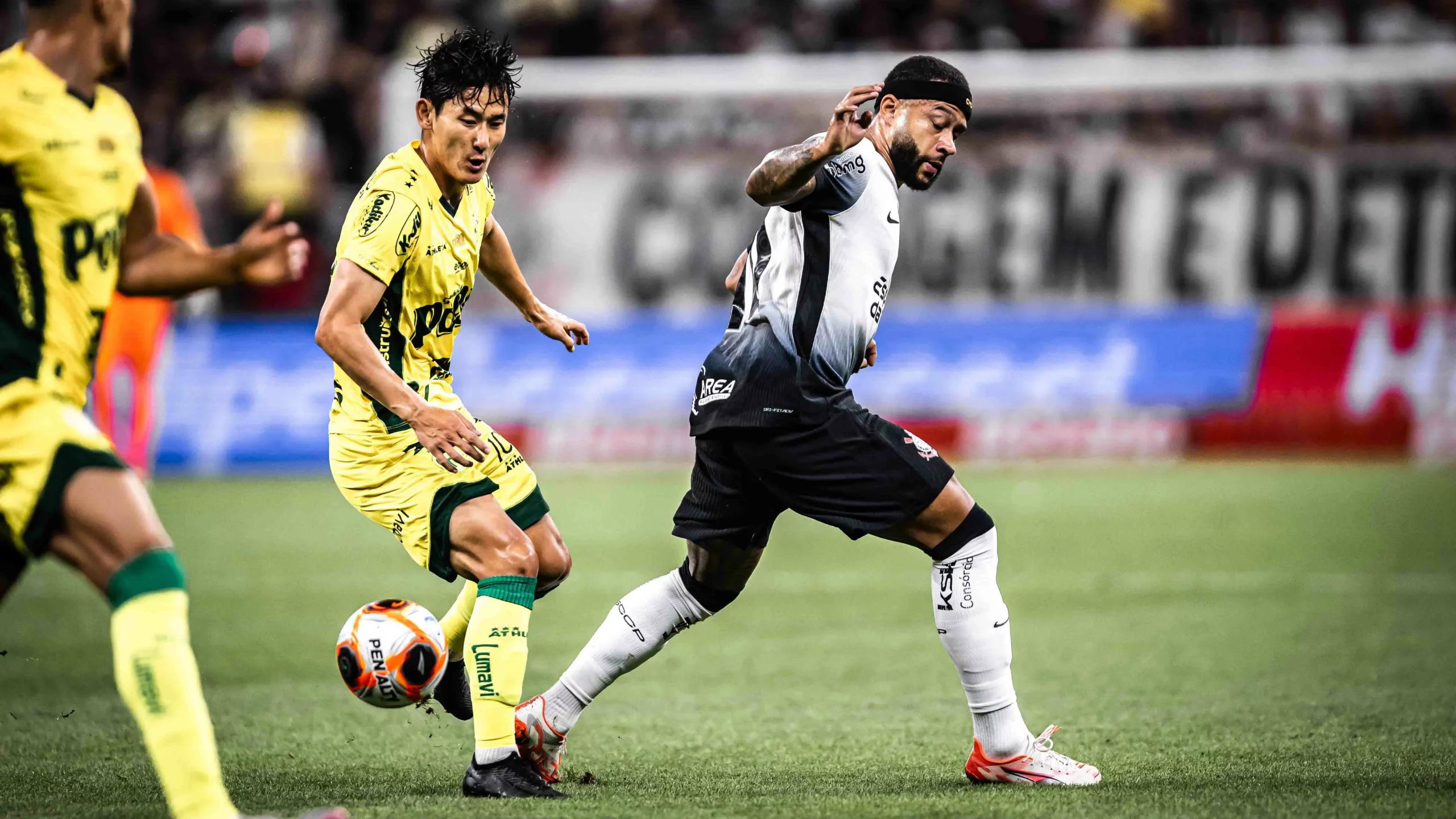 Memphis Depay jogador do Corinthians durante partida contra o Mirassol pelo Campeonato Paulista 2025. Foto: Leonardo Lima/AGIF