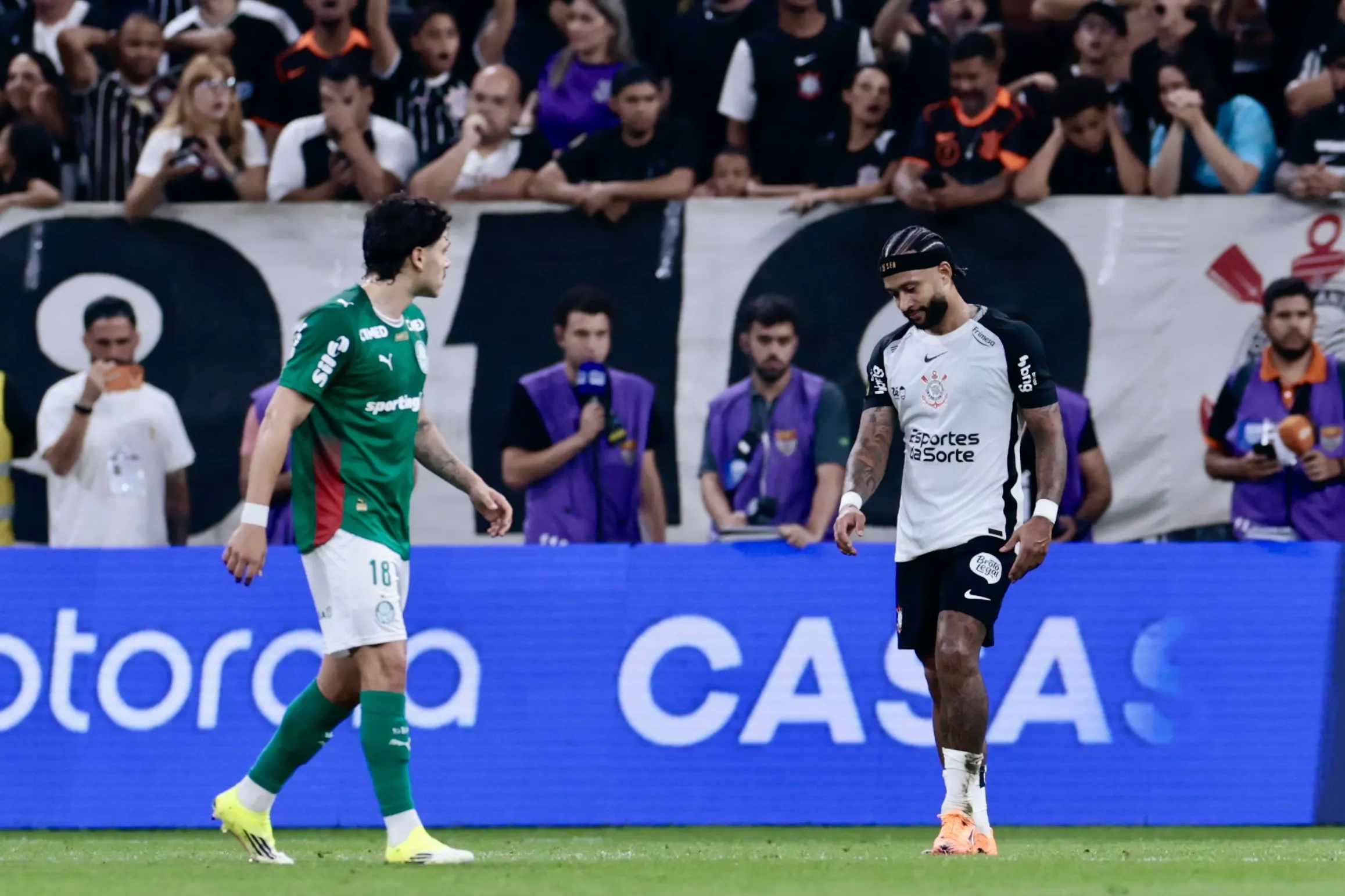 Memphis perdeu um pênalti no clássico contra o Palmeiras. Foto: Marcello Zambrana/AGIF