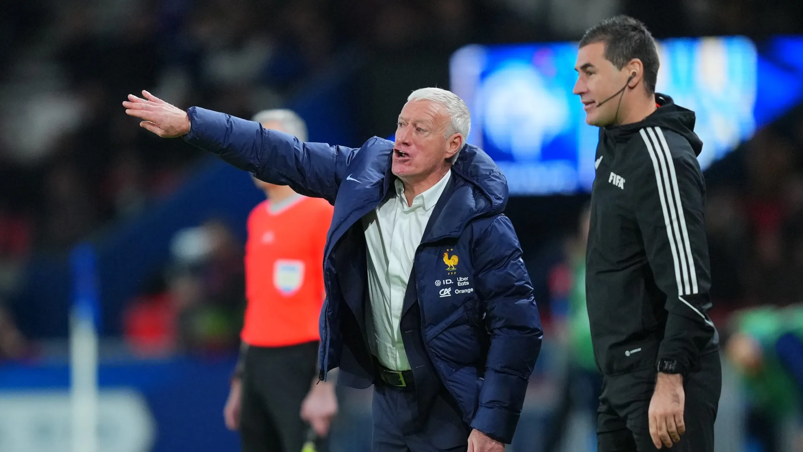 Deschamps em partida da França. (Photo by Franco Arland/Getty Images)