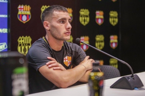 Foto: Divulgação/Barcelona S.C – Martínez é o ponta-esquerda indicado por Bustos ao Santos desde março