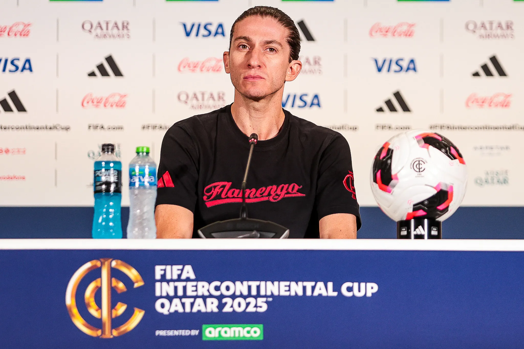 Filipe Luís pode deixar o comando do Flamengo – Foto: Gilvan de Souza/Flamengo
