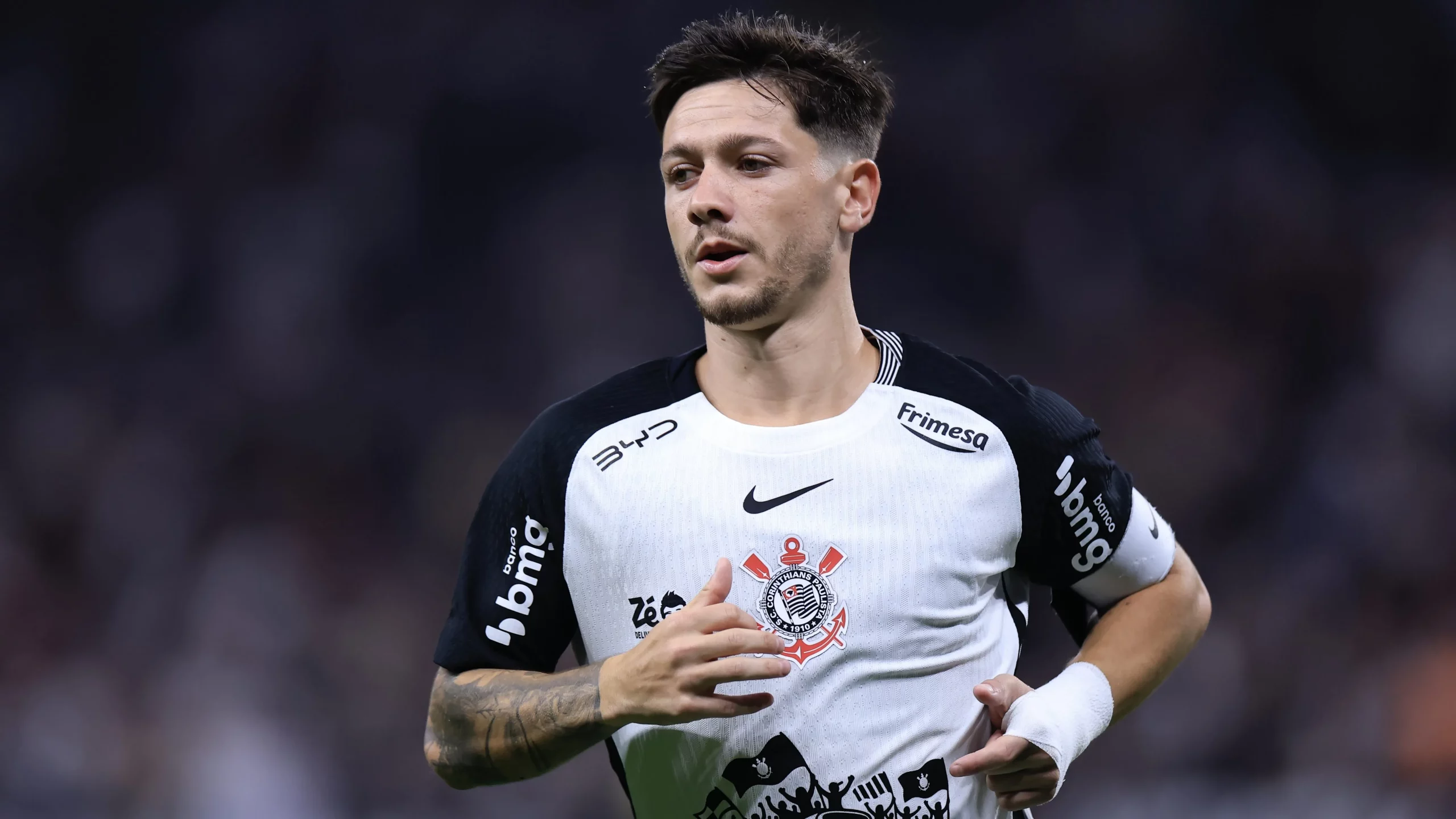 Rodrigo Garro jogador do Corinthians durante partida contra o Capivariano no estadio Arena Corinthians pelo campeonato Paulista 2026. Foto: Marcello Zambrana/AGIF
