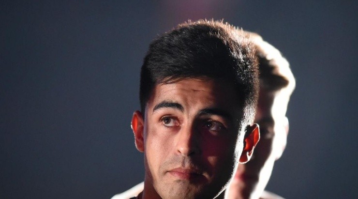 Pity Martínez é o alvo da torcida do Santos. Foto:Marcelo Endelli/Getty Images