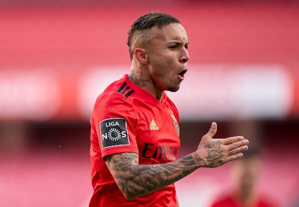Foto:Jose Manuel Alvarez/Quality Sport Images/Getty Images     Everton pode deixar o Benfica em 2022