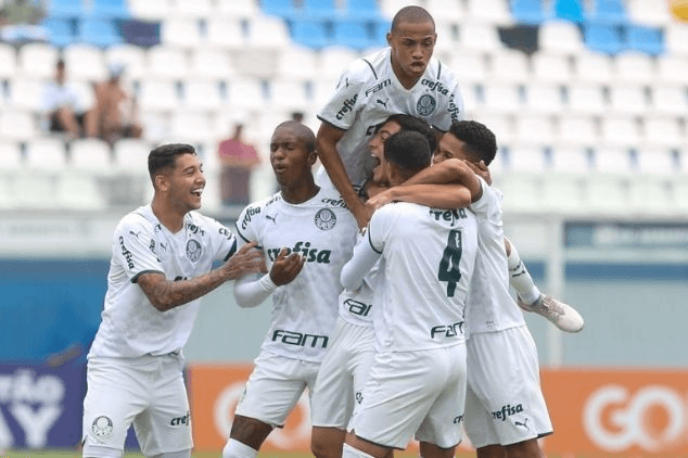 Elenco do Palmeiras na Copinha 2022 (Foto: Fabio Menotti/ Ag. Palmeiras)