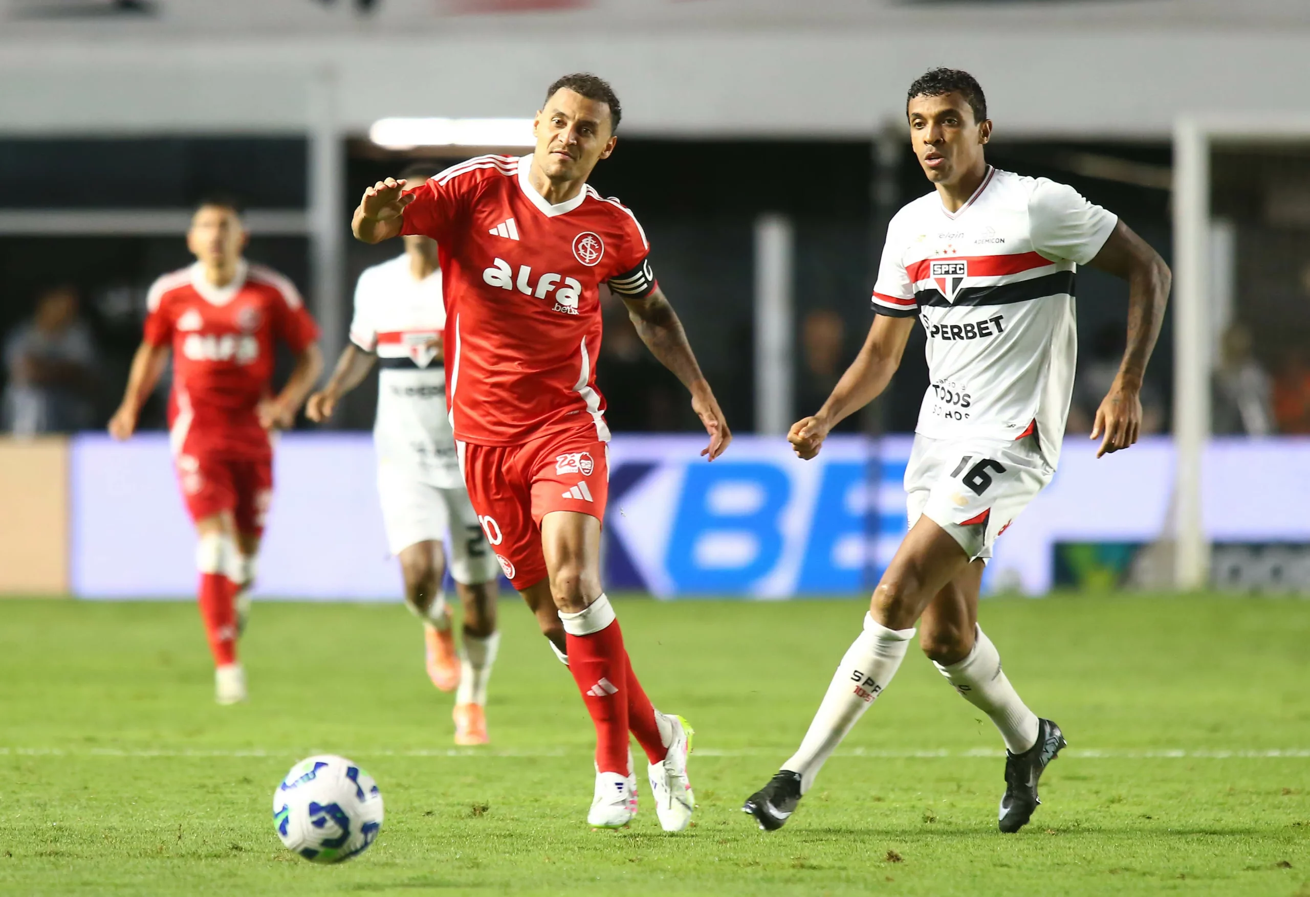 Inter perdeu para o São Paulo. Foto: Mauricio De Souza/AGIF