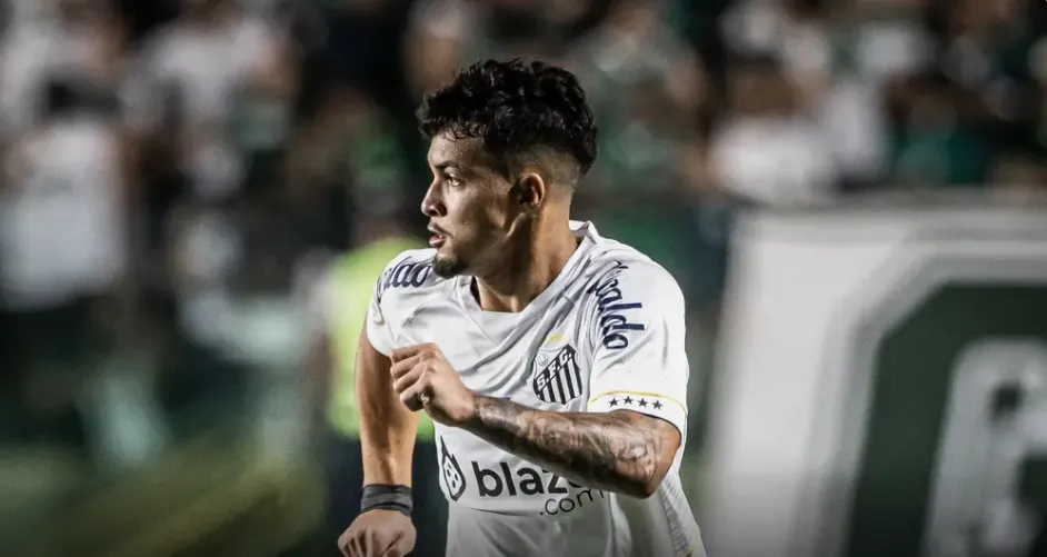Marcos Leonardo em ação pelo Santos – Foto: Divulgação/Santos