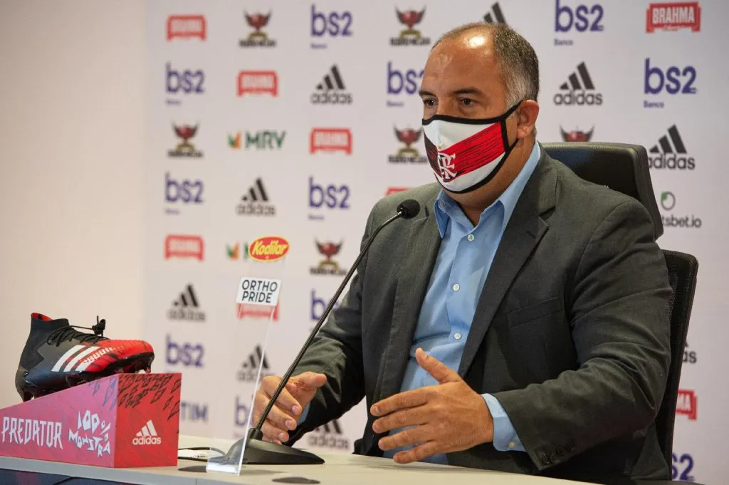 Marcos Braz já sabe o valor que precisa desembolsar para contratar Rodrigo Garro. Foto: Reprodução/ Flamengo