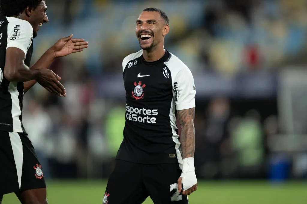 Matheuzinho comemora seu gol contra o Fluminense, na última rodada do Brasileirão. Foto: Jorge Rodrigues/AGIF