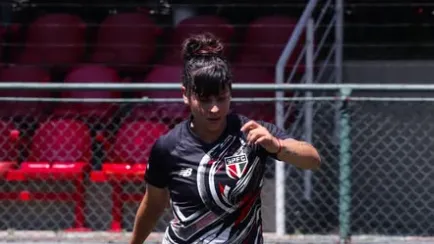 Vanina Preininger em treinamento do São Paulo