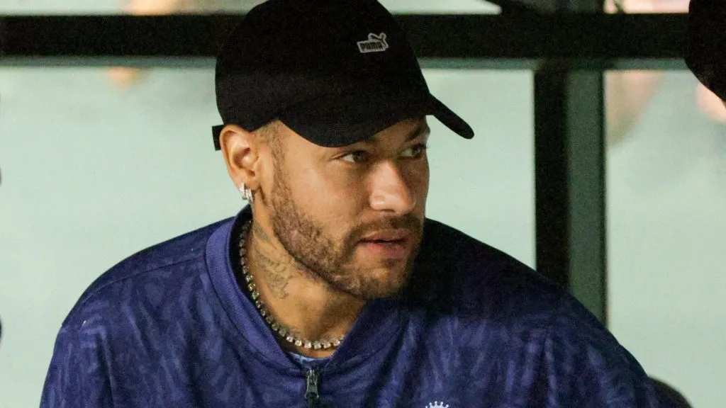 Neymar jogador do Santos durante entrada em campo, Foto: Robson Mafra/AGIF