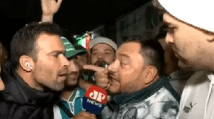 Pilhado entrou em rota de colisão com alguns palmeirenses. Foto: Reprodução Youtube