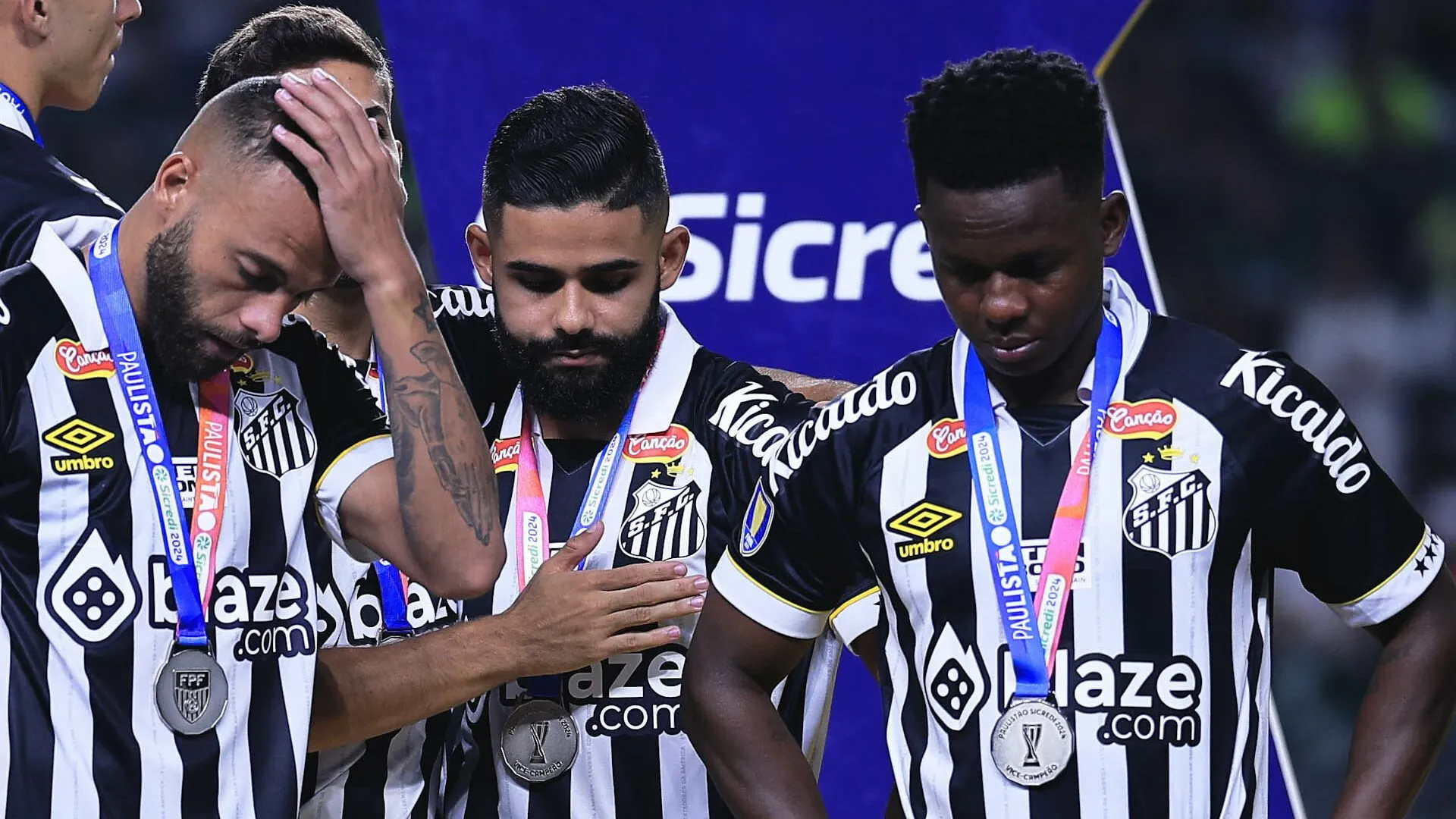 Jogadores do Santos
