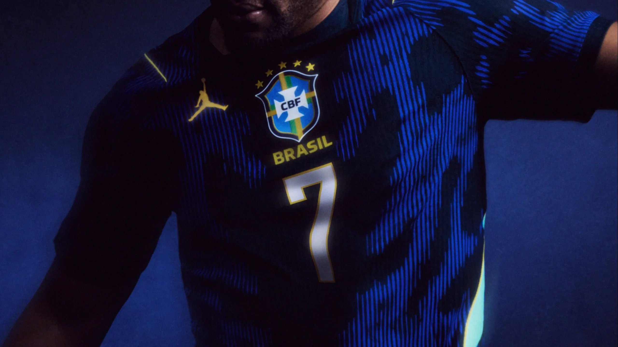 CBF e Jordan Brand lançam segundo uniforme da Seleção, em parceria história enraizada na grandeza Foto: Divulgação/Jordan/Nike