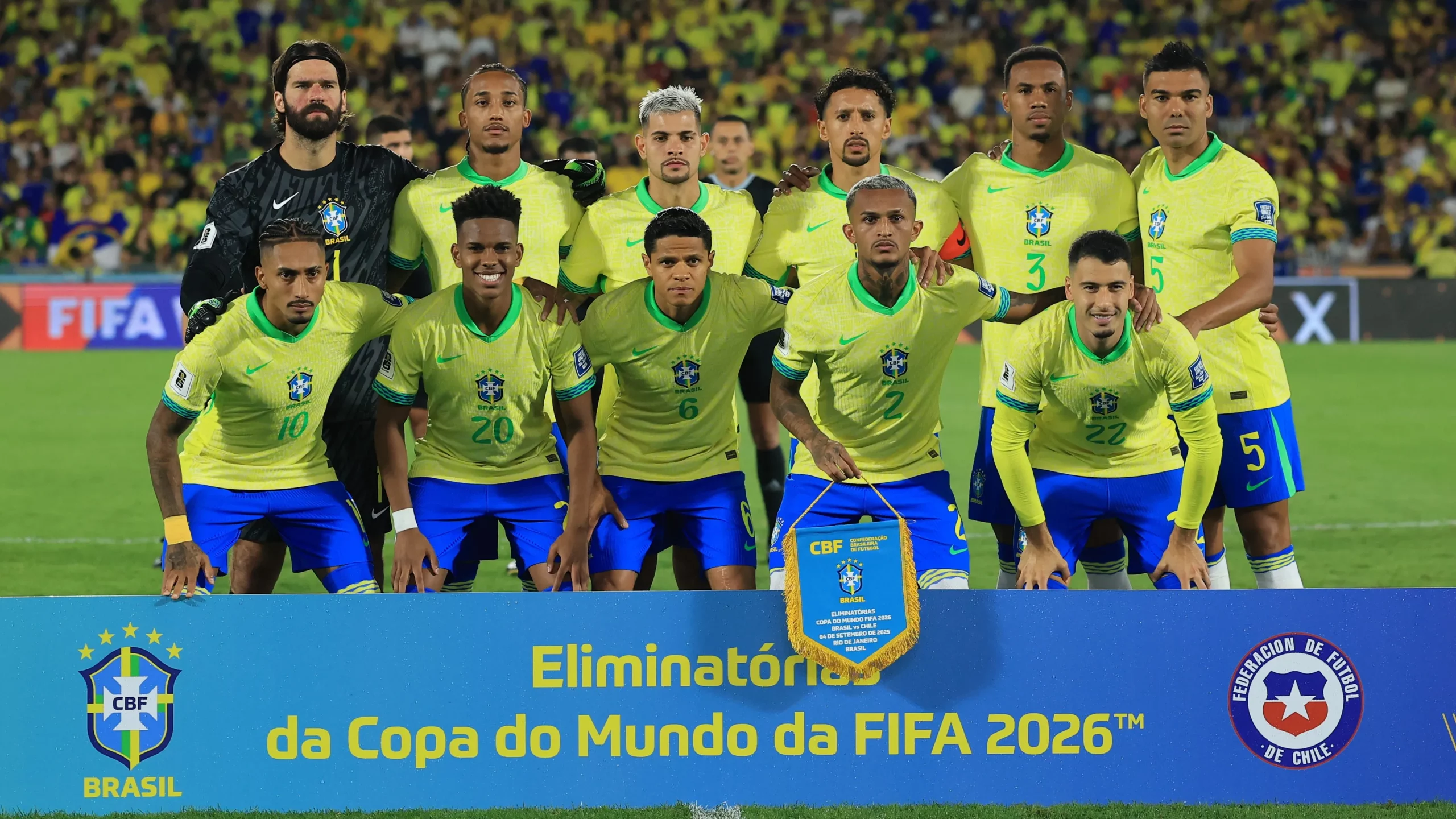 Seleção Brasileira contra o Chile. (Photo by Buda Mendes/Getty Images)