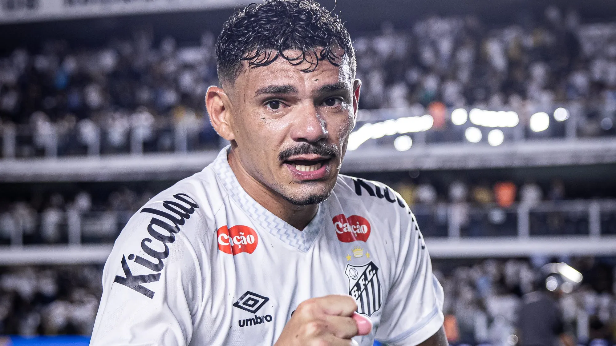 Tiquinho Soares - Foto: Raul Baretta/Santos FC.