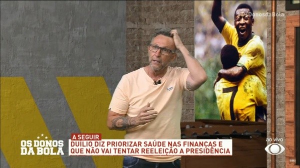 Foto: Os Donos da Bola/YouTube – Neto criticou Roger como jogador
