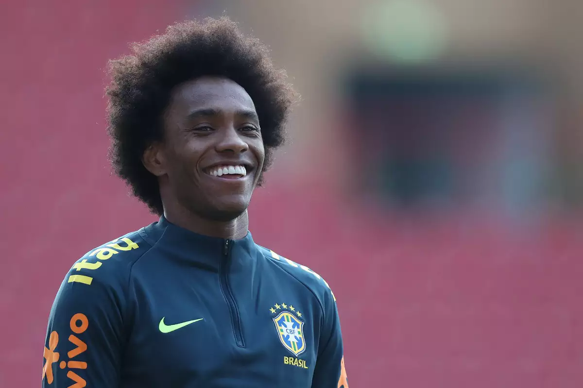 Willian chega a São Paulo na próxima quarta-feira no dia do aniversário do Corinthians (Foto: Lucas Figueiredo/CBF)