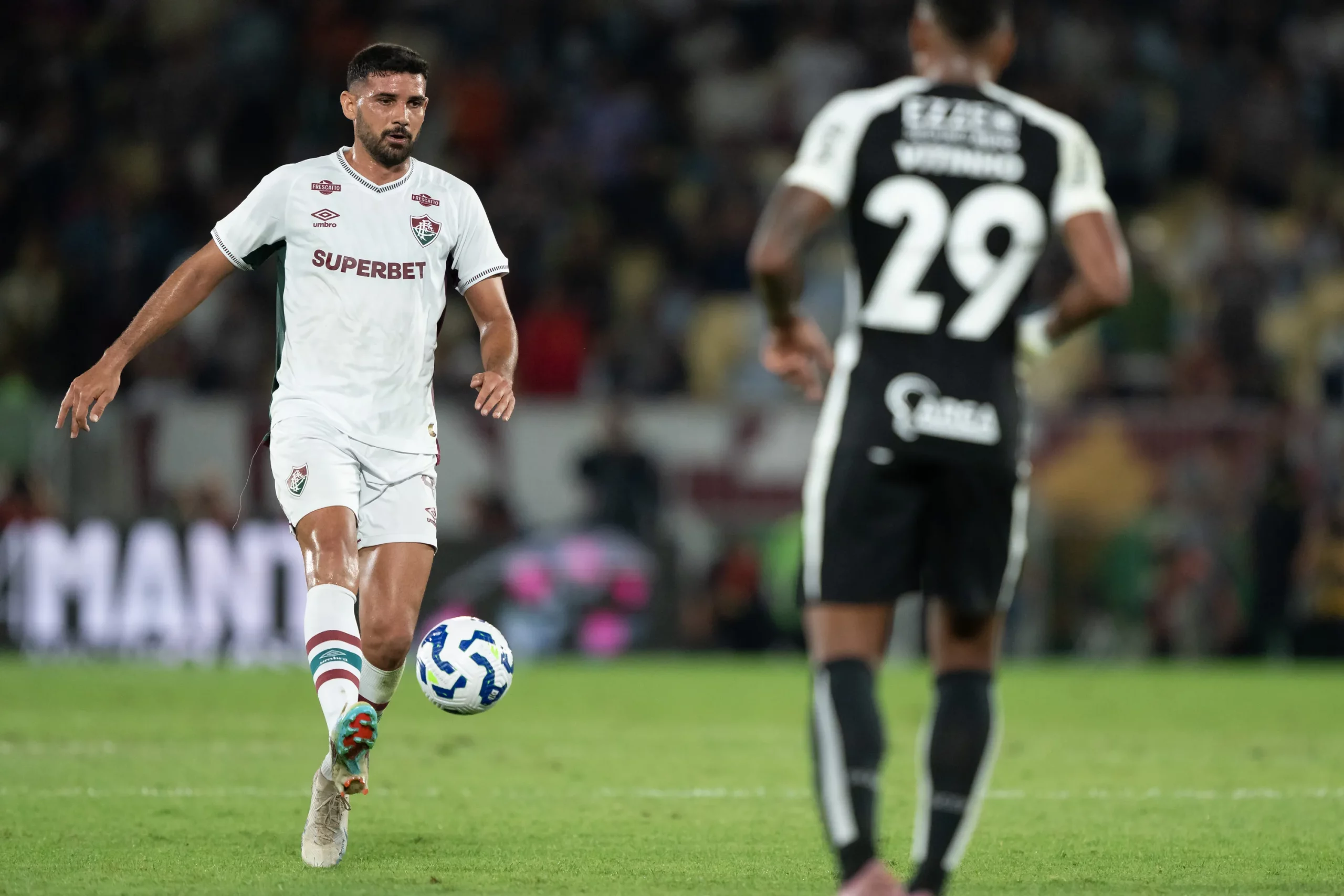 RJ – RIO DE JANEIRO – 13/09/2025 – BRASILEIRO A 2025, FLUMINENSE X CORINTHIANS – Ignacio jogador do Fluminense durante partida contra o Corinthians no estadio Maracana pelo campeonato Brasileiro A 2025. Foto: Jorge Rodrigues/AGIF