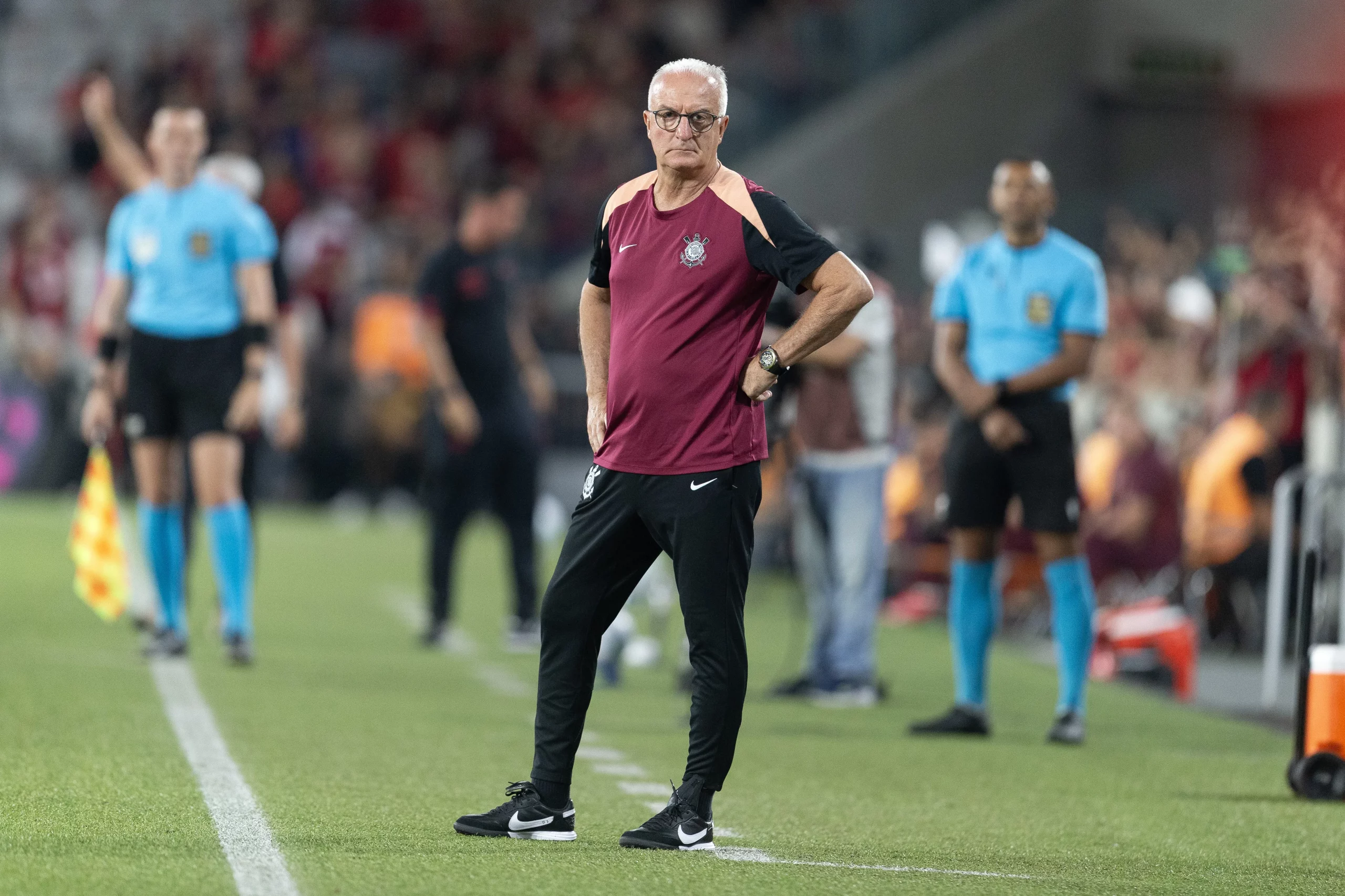 Dorival Junior na passagem pelo Corinthians durante partida pelo campeonato Brasileiro A 2026. Foto: Hedeson Alves/AGIF