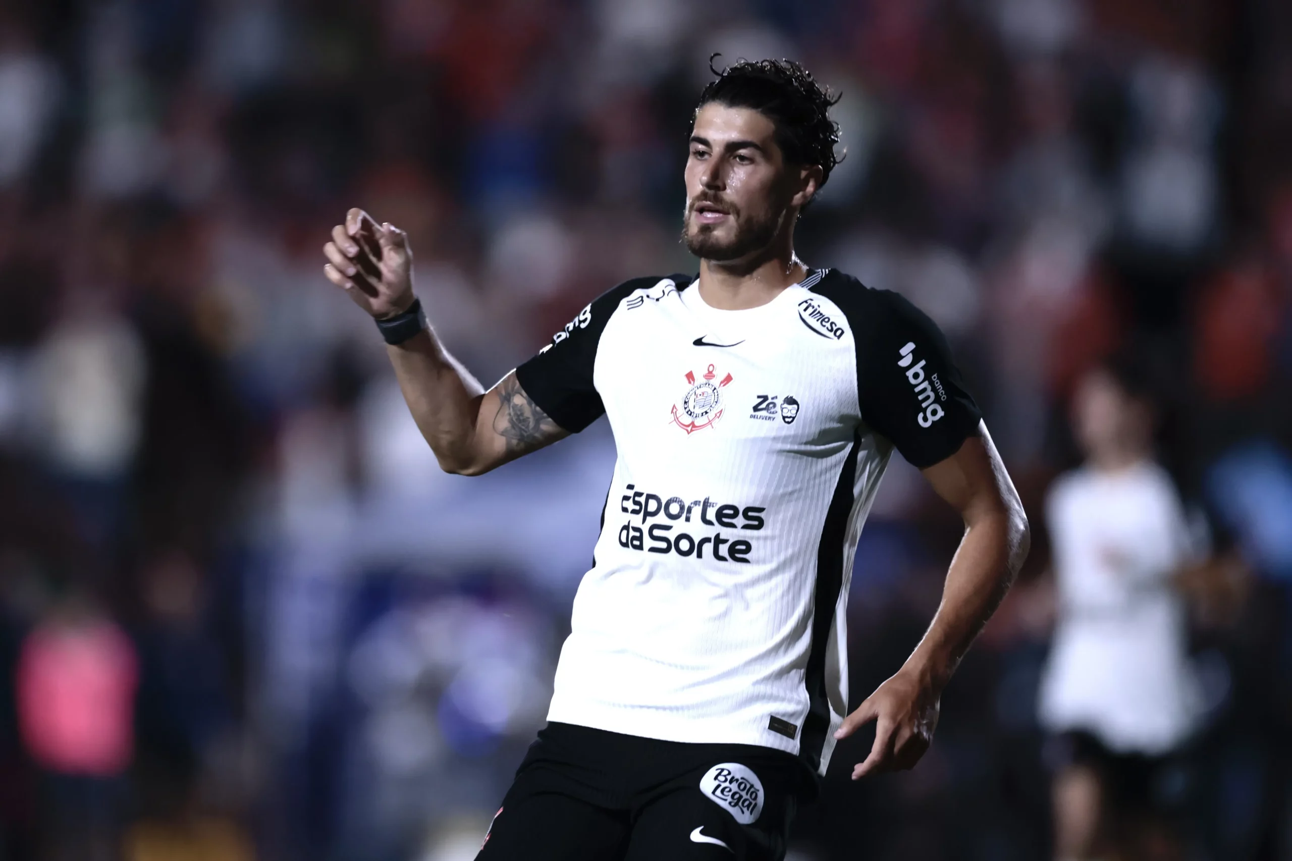 SP – SAO PAULO – 22/02/2026 – PAULISTA 2026, PORTUGUESA PAULISTA X CORINTHIANS – Pedro Raul jogador do Corinthians durante partida contra o Portuguesa Paulista no estadio Caninde pelo campeonato Paulista 2026. Foto: Marcello Zambrana/AGIF